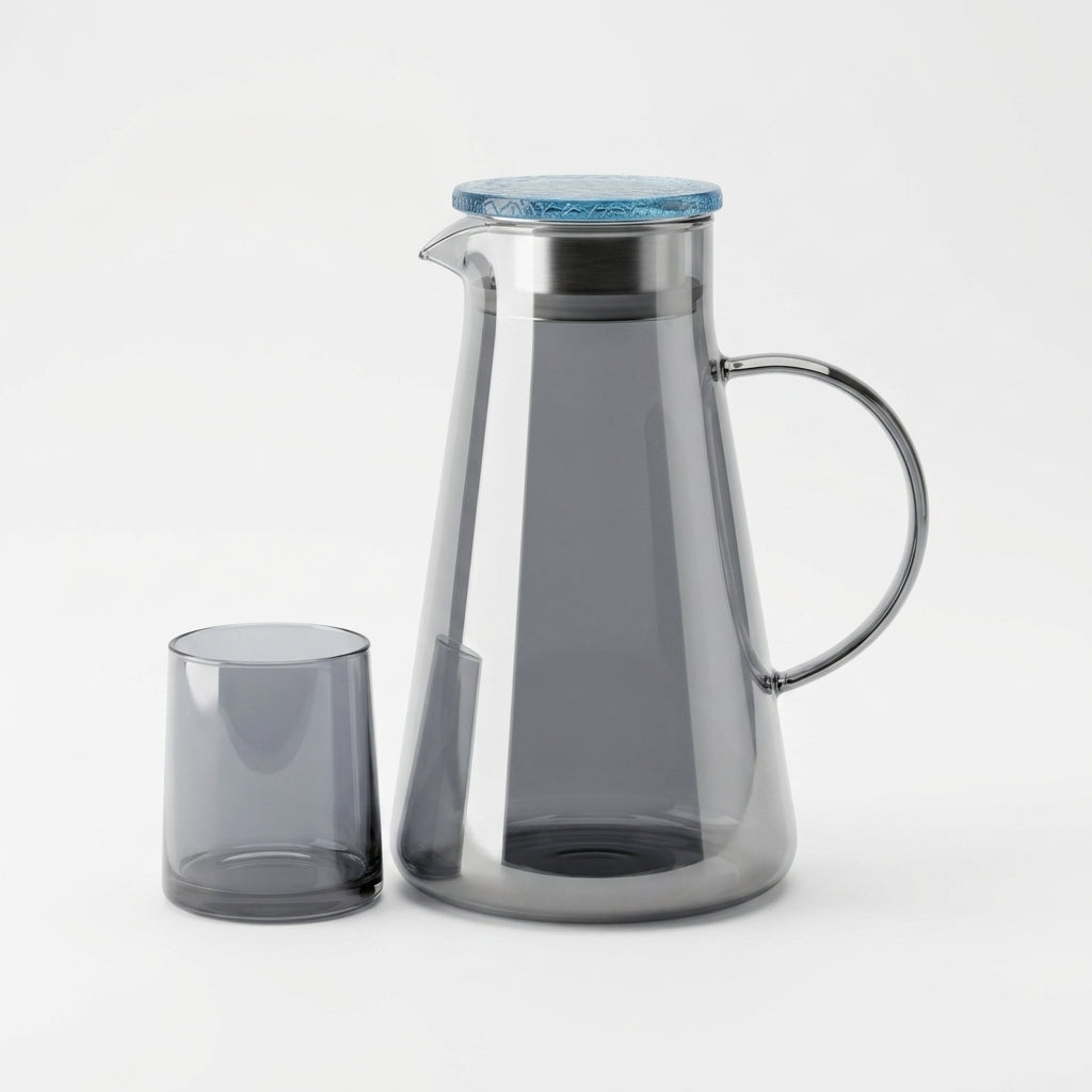 Mist Glass Water Carafe 1900ML+320ML Set
