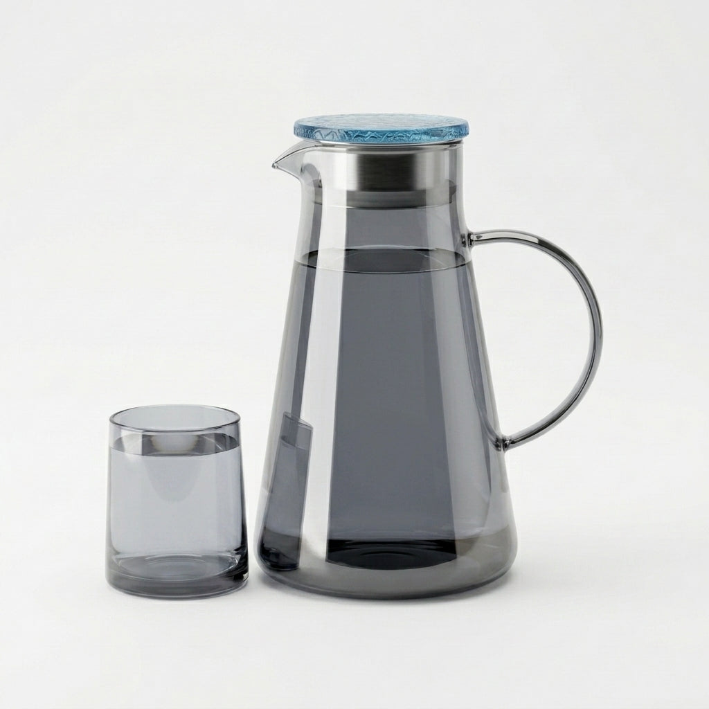 Mist Glass Water Carafe 1900ML+320ML Set