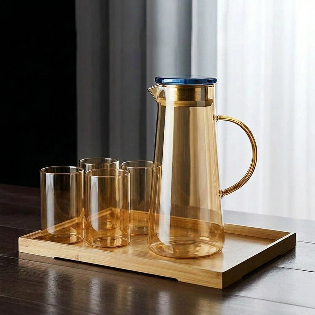 Sienna Glass Carafe 1400ML+320ML Set