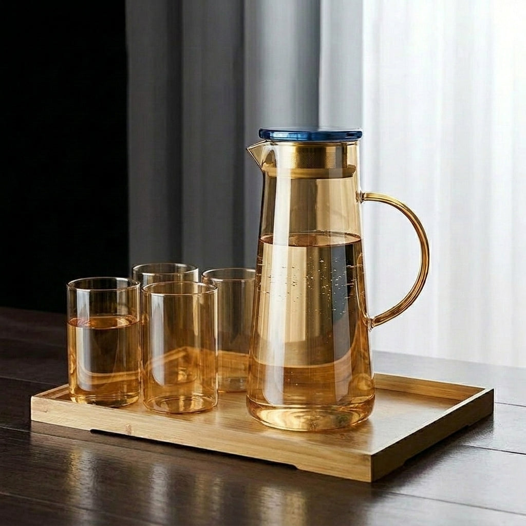 Sienna Glass Carafe 1400ML+320ML Set