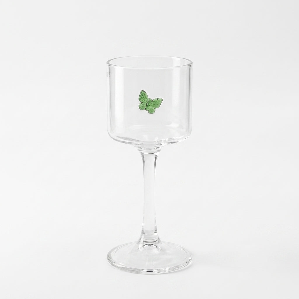 Butterfly Accent Crystal Goblet Set 80 ML