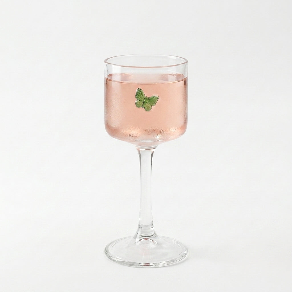 Butterfly Accent Crystal Goblet Set 80 ML