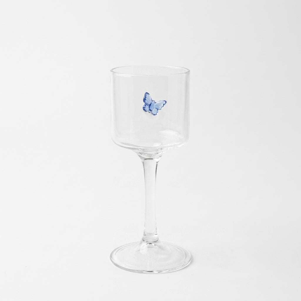 Butterfly Accent Crystal Goblet Set 80 ML