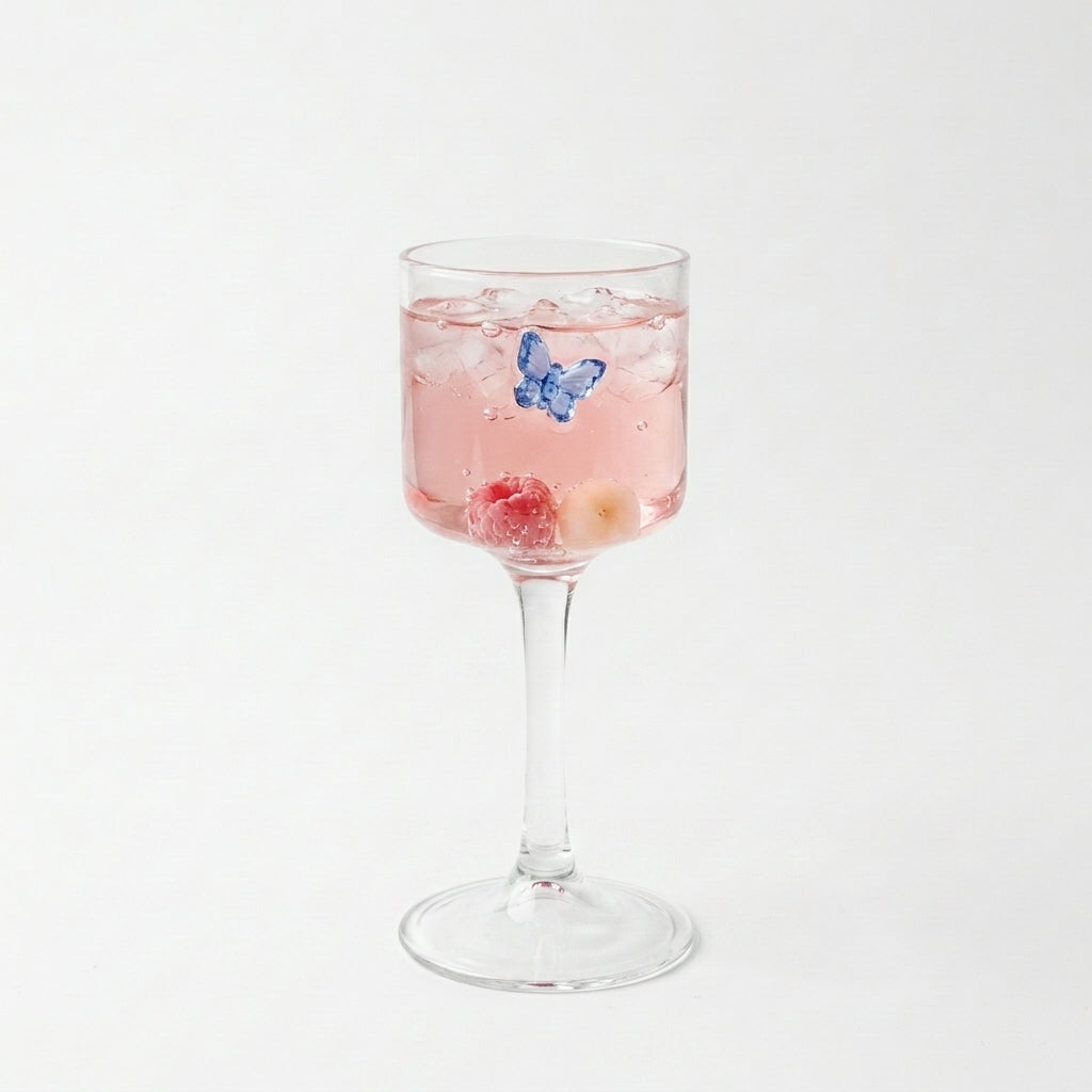 Butterfly Accent Crystal Goblet Set 80 ML