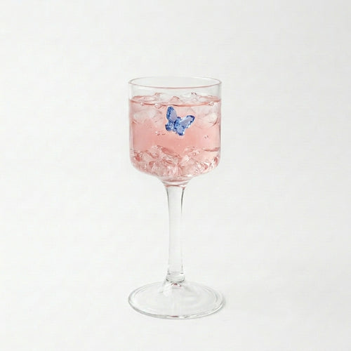 Butterfly Accent Crystal Goblet Set 80 ML