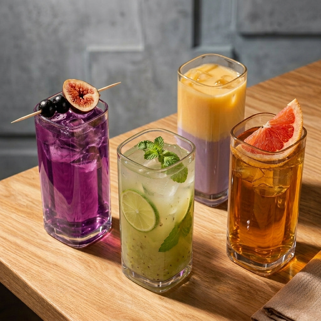 Modern Square Highball Glass 330 ML