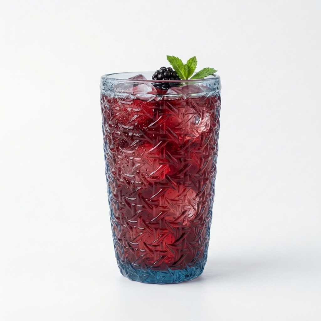 Textured Blue Highball Glass 380 ML